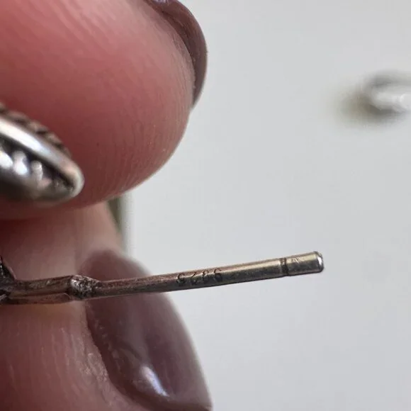 925 Sterling Silver Feather Hoop Earrings – Boho Vintage Style Small Huggies - Picture 6 of 8